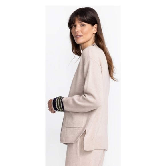 JOHNNY WAS CALME MIXED STRIPE CARDIGAN - Picture 8 of 11